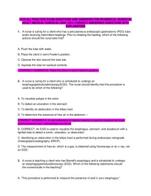 1470 All Practice Exam Questions And Answers For Pn Medical Surgical Adult Medical Surgical 2022 100% Correct Answered Questions With Explanation thumbnail