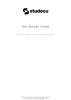 (real) Hesi Exit Rn V1, V2, And V3 2022 2023 New Updated!!!! (bundle) thumbnail
